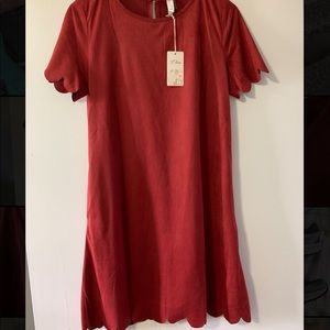 🔴 Velvet Burnt Orange Dress 🟠